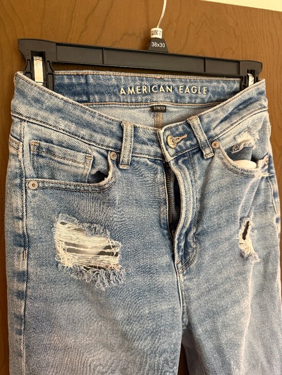 American Eagle Outfitters Denim - American Eagle Mom Straight Jeans 90s Grunge Indie Sleaze 80s Mall Rat